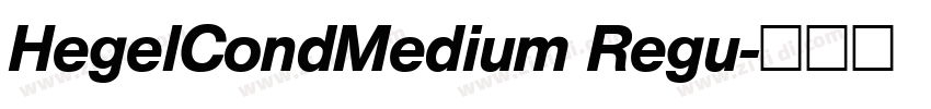 HegelCondMedium Regu字体转换